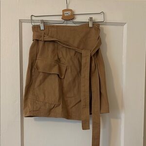 H&M Beige Skirt with Pocket Detail
